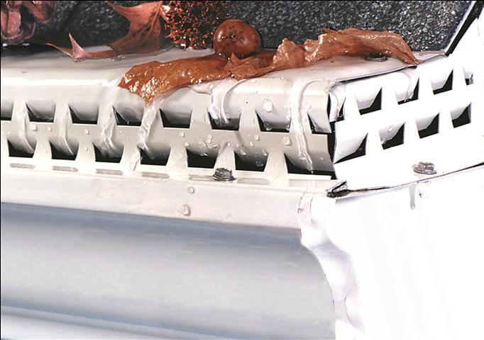 Closeup picture of Waterloov gutter guard